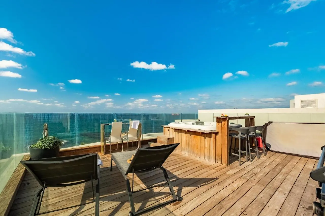 חיפה Penthouse 3Br + Roof Top + Parking - On The Beach